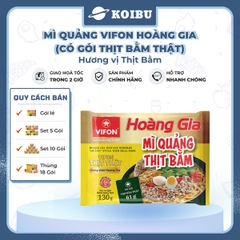VIFON - Mì Hoàng Gia hương vị Mì quảng thịt bằm (có thịt thật), Vifon Mì quảng Hoàng Gia Vifon - 130g/gói - 00209