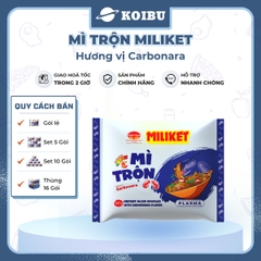 COLUSA - Mì trộn Miliket hương vị Carbonara, Mì trộn Carbonara Miliket, Mì Miliket trộn Cabonara - 117g/gói - 00555