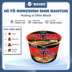 NONGSHIM - Mì tô Shin Ramyun Black, tô Nongshim Shin Black Ramyun, mì tô ăn liền Hàn Quốc Shin Ramyun - 00133