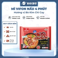 VIFON –  Mì Vifon nấu 4 phút hương vị bò kim chi cay - Mì gói Vifon, Mì nấu vị bò kim chi cay, Mì bò kim chi cay Vifon, Mì nấu 4 phút hương vị bò kim chi cay, Mì Vifon bò kim chi cay nấu 4 phút - 105g/gói - 00219