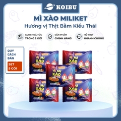 COLUSA - Mì xào Miliket hương vị Thịt bằm kiểu Thái, Mì trộn thịt bằm kiểu Thái Miliket Mì ăn liền - 85g/gói - 00853
