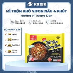 VIFON – Mì Vifon nấu 4 phút hương vị trộn tương đen - Mì gói Vifon, Mì nấu Vifon, Mì trộn, Mì trộn vị tương đen, Mì Vifon trộn tương đen, Mì trộn tương đen nấu 4 phút Vifon, Mì trộn tương đen Vifon - 110g/gói - 00479