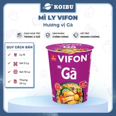 VIFON - Mì ly Vifon hương vị Gà - Mì ly Gà Vifon, Mì ly hương vị Gà 60g, Mì Gà ly ăn liền - 60g/ly - 00229