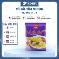 VIFON - Mì gà tím Vifon, Mì Vifon gà tím, Mì gà Vifon gà tím, Mì gói gà tím ăn liền Vifon mì ăn liền - 75g/gói - 00207