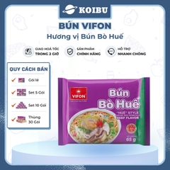 VIFON - Bún Vifon hương vị Bún bò Huế, Bún bò Huế Vifon Bún bò Huế, Bún bò Vifon Bún bò ăn liền - 65g/gói - 00146