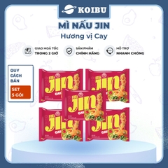 OTOKI - Mì nấu Jin hương vị Cay, Mì nấu Jin cay, Mì Jin nấu hương vị cay, Mì ăn liền Jin Ottogi - 120/gói - 00526
