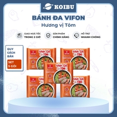 VIFON - Bánh đa Vifon hương vị Tôm, bánh đa tôm Vifon, bánh đa Vifon vị tôm, bánh đa Vifon ăn liền - 60g/gói - 00138