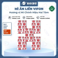 VIFON - Mì Vifon chính hiệu hai con tôm, mì hai tôm Vifon, mì Vifon hai con tôm, mì 2 tôm Vifon - 75g/gói - 00208
