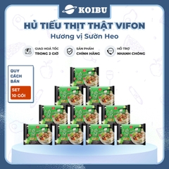VIFON - Hủ tiếu thịt thật Vifon hương vị Sườn heo (có gói thịt thật), Hủ tíu Sườn heo thịt thật - 90g/gói - 00855