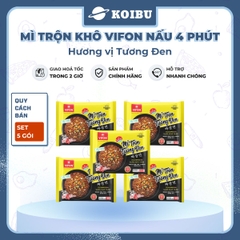 VIFON – Mì Vifon nấu 4 phút hương vị trộn tương đen - Mì gói Vifon, Mì nấu Vifon, Mì trộn, Mì trộn vị tương đen, Mì Vifon trộn tương đen, Mì trộn tương đen nấu 4 phút Vifon, Mì trộn tương đen Vifon - 110g/gói - 00479