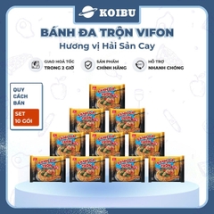 VIFON - Bánh đa trộn Vifon hương vị hải sản cay, bánh đa trộn hải sản cay Vifon, bánh đa ăn liền - 60g/gói - 00879