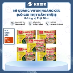 VIFON - Mì Hoàng Gia hương vị Mì quảng thịt bằm (có thịt thật), Vifon Mì quảng Hoàng Gia Vifon - 130g/gói - 00209