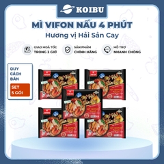 VIFON – Mì Vifon nấu 4 phút hương vị hải sản cay - Mì gói Vifon, Mì nấu Vifon, Mì nấu vị hải sản cay, Mì nấu hương vị hải sản cay, Mì Vifon hải sản cay nấu 4 phút, Mì nấu 4 phút hải sản cay Vifon, Mì Vifon nấu ăn liền - 105g/gói - 00222