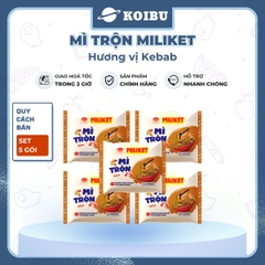 COLUSA - Mì trộn Miliket hương vị Kebab, Mì trộn Kebab Miliket, Mì Miliket trộn Kebab ăn liền - 117g/gói - 00556