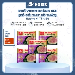 VIFON - Phở Thịt bò Hoàng Gia (có gói thịt bò thật), Phở Hoàng Gia Thịt bò, Phở bò Vifon Hoàng Gia - 120g/gói - 00176