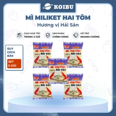 COLUSA - Mì giấy Miliket Hai Tôm gói vị Hải sản, Mì tôm hiệu Hai Tôm Miliket hiệu 2 Tôm Colusa - 70g/gói -00095
