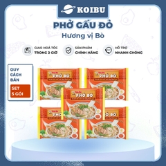 ASIAFOODS - Phở Gấu Đỏ Bò, phở Gấu Đỏ vị bò, phở Gấu Đỏ ăn liền, phở Gấu Đỏ gói - 65g/gói - 00331