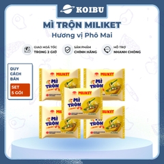 COLUSA - Mì trộn Miliket hương vị Phô mai, Mì trộn Phô mai Miliket, Mì Miliket trộn Phô mai ăn liền  - 117g/gói - 00553