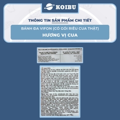 VIFON - Bánh đa Vifon cua thật, bánh đa cua thịt thật Vifon , bánh đa có gói cua thật Vifon - 90g/gói - 00009