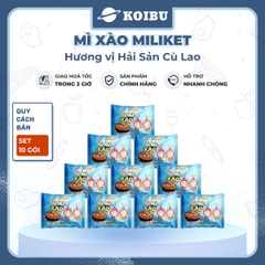 COLUSA - Mì xào Miliket hương vị hải sản Cù Lao, Mì xào ăn liền Miliket, Mì trộn hải sản Cù Lao Miliket - 85g/gói - 00852