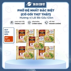 ACECOOK - Đệ Nhất phở đặc biệt lõi bò gầu giòn (có gói thịt thật), phở bò Đệ Nhất lõi bò gàu giòn, phở ăn liền Đệ Nhất - 108g/gói - 00514