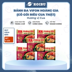 VIFON – Bánh Đa Hoàng Gia hương vị cua (có gói riêu cua thật) - Bánh Đa Cua Hoàng Gia - 120g/gói - 00140
