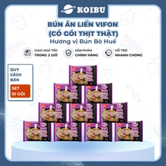 VIFON - Bún Bò Huế Vifon thịt thật, Bún Bò Huế thịt thật Vifon, Bún Bò Huế ăn liền Vifon, Bún Vifon - 90g/gói - 00889