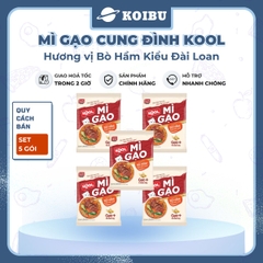 AFOTECH - Mì gạo Cung Đình Kool Bò hầm kiểu Đài Loan, Mì gạo Bò hầm Đài Loan Cung Đình Kool gói - 75g/gói - 00304
