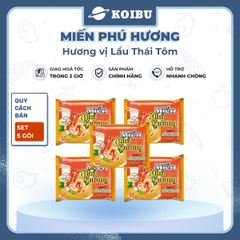ACECOOK - Miến Phú Hương hương vị Lẩu Thái Tôm Miến Phú Hương Lẩu Thái Tôm, Miến Lẩu Thái Phú Hương - Miến ăn liền Acecook - 60g/gói - 00065