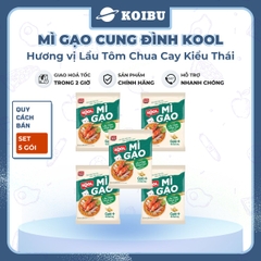 AFOTECH - Mì gạo Cung Đình Kool Lẩu tôm chua cay kiểu Thái, Mì gạo tôm chua cay thái Cung Đình Kool - 82g/gói - 00305