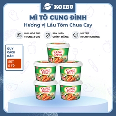 AFOTECH - Mì tô Cung Đình hương vị Lẩu tôm chua cay, Mì tô Cung Đình Lẩu tôm chua cay, Mì Cung Đình tô - 85g/tô - 00312