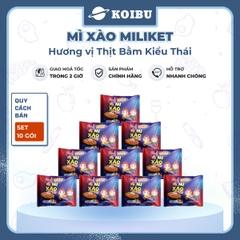 COLUSA - Mì xào Miliket hương vị Thịt bằm kiểu Thái, Mì trộn thịt bằm kiểu Thái Miliket Mì ăn liền - 85g/gói - 00853