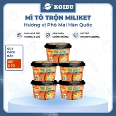 COLUSA - Mì tô trộn Miliket hương vị Phô mai Hàn Quốc, Mì trộn Miliket Phô mai Hàn Quốc, Mì Miliket - 105g/tô - 00566