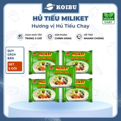 COLUSA - Hủ tiếu Miliket hương vị Chay, Miliket hủ tiếu chay gói, Hủ tíu chay ăn liền Miliket - 65g/gói - 00123