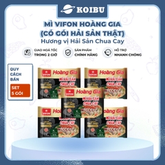 VIFON - Mì Hoàng Gia hương vị Hải Sản Chua Cay (có gói hải sản thật), Mì Hải sản Vifon Hoàng Gia - 130g/gói - 00215