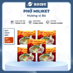 COLUSA - Phở Bò Miliket, Phở Miliket bò, Phở bò gói Miliket, Phở bò ăn liền, Phở vị bò Miliket - 60g/gói - 00098