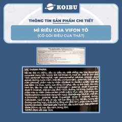 VIFON - Mì Vifon tô riêu cua thật, Vifon tô thịt thật Riêu cua Vifon, mì tô riêu cua Vifon thịt thật - 90g/tô - 00583