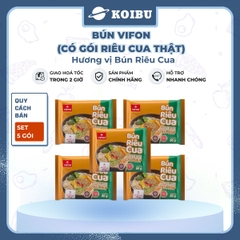 VIFON - Bún Vifon hương vị Bún riêu cua (có cua thật), Bún riêu Vifon, Vifon bún riêu cua Vifon - 80g/gói - 00143