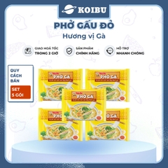 ASIAFOODS - Phở Gấu Đỏ vị Gà, phở gà Gấu Đỏ, phở Gấu Đỏ ăn liền, phở Gấu Đỏ gói - 65g/gói - 00330