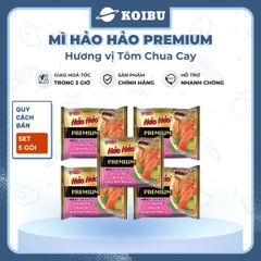 ACECOOK - Mì Hảo Hảo Premium hương vị Tôm chua cay, Mì tôm chua cay Hảo Hảo, Mì ăn liền Hảo Hảo - 86g/gói - 00842