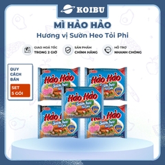 ACECOOK - Mì Hảo Hảo hương vị Sườn Heo Tỏi Phi - Mì ăn liền Hảo Hảo sườn heo tỏi phi (Hảo Hảo gói xanh dương) - 73g/gói - 00002