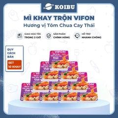 VIFON - Mì khay trộn Vifon hương vị Tôm chua cay Thái, Vifon Mì trộn Tôm chua cay Thái Vifon - 90g/khay - 00481