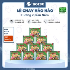 ACECOOK - Mì Hảo Hảo hương vị chay rau nấm - Mì ăn liền Hảo Hảo chay rau nấm - 75g/gói - 00001