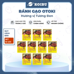 OTOKI - Bánh gạo Otoki hương vị Tương đen, Bánh gạo Tương đen Otoki Jin, Bánh gạo tương đen Jin Ottogi - 164g/gói - 00689
