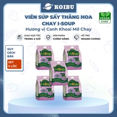 NFC - Viên súp sấy thăng hoa I-Soup hương vị Canh khoai mỡ chay, Canh khoai mỡ I-Soup ăn liền - 55g/lốc - 00724