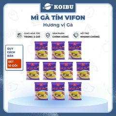 VIFON - Mì gà tím Vifon, Mì Vifon gà tím, Mì gà Vifon gà tím, Mì gói gà tím ăn liền Vifon mì ăn liền - 75g/gói - 00207