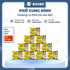 AFOTECH - Phở Cung Đình hương vị Phở gà Hà Nội, Phở gà Cung Đình, Phở bò Hà Nội Cung Đình ăn liền - 68g/gói - 00313