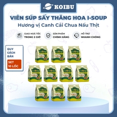 NFC - Viên súp sấy thăng hoa I-Soup hương vị Cải chua nấu thịt, Canh cải chua I Soup, Canh ăn liền - 78g/lốc - 00728