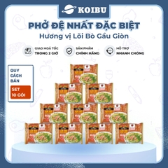 ACECOOK - Đệ Nhất phở đặc biệt lõi bò gầu giòn (không thịt), phở bò Đệ Nhất lõi bò gàu giòn ăn liền - 67g/gói - 00513