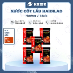 HAIDILAO - Nước cốt lẩu vị Mala Haidilao, nước cốt lẩu Mala cay tê Tứ Xuyên, nước cốt lẩu dầu cay Mala - 220g/gói - 00888